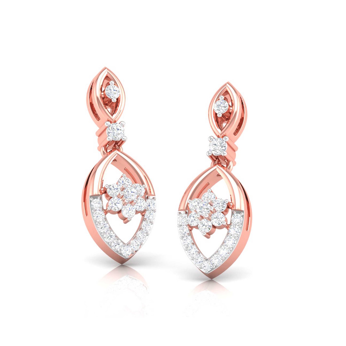 Marquise Frame Drop Earrings