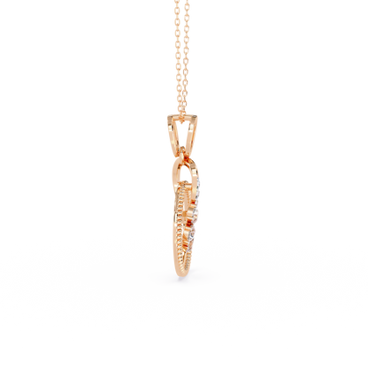 Infinity Circle Blossom Pendant
