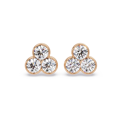 Clover Glow Diamond Earrings - Origine Diamonds lab-grown diamond jewellery