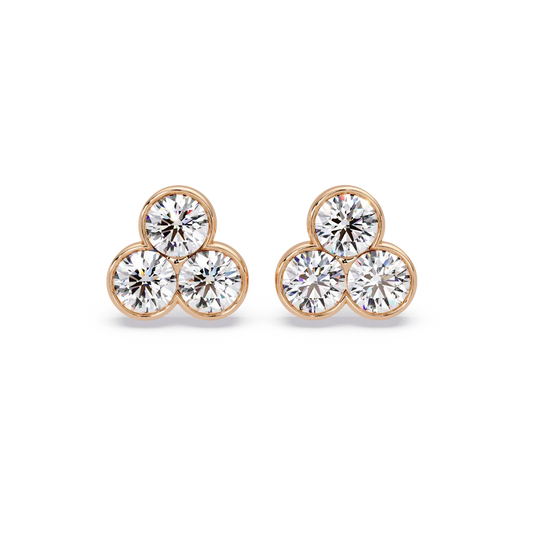 Clover Glow Diamond Earrings - Origine Diamonds lab-grown diamond jewellery