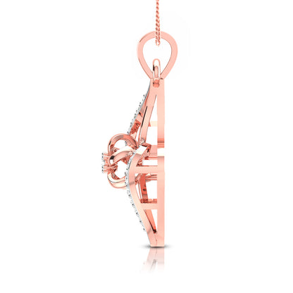 Flame Swirl Blossom Pendant - Origine Diamonds lab-grown diamond jewellery