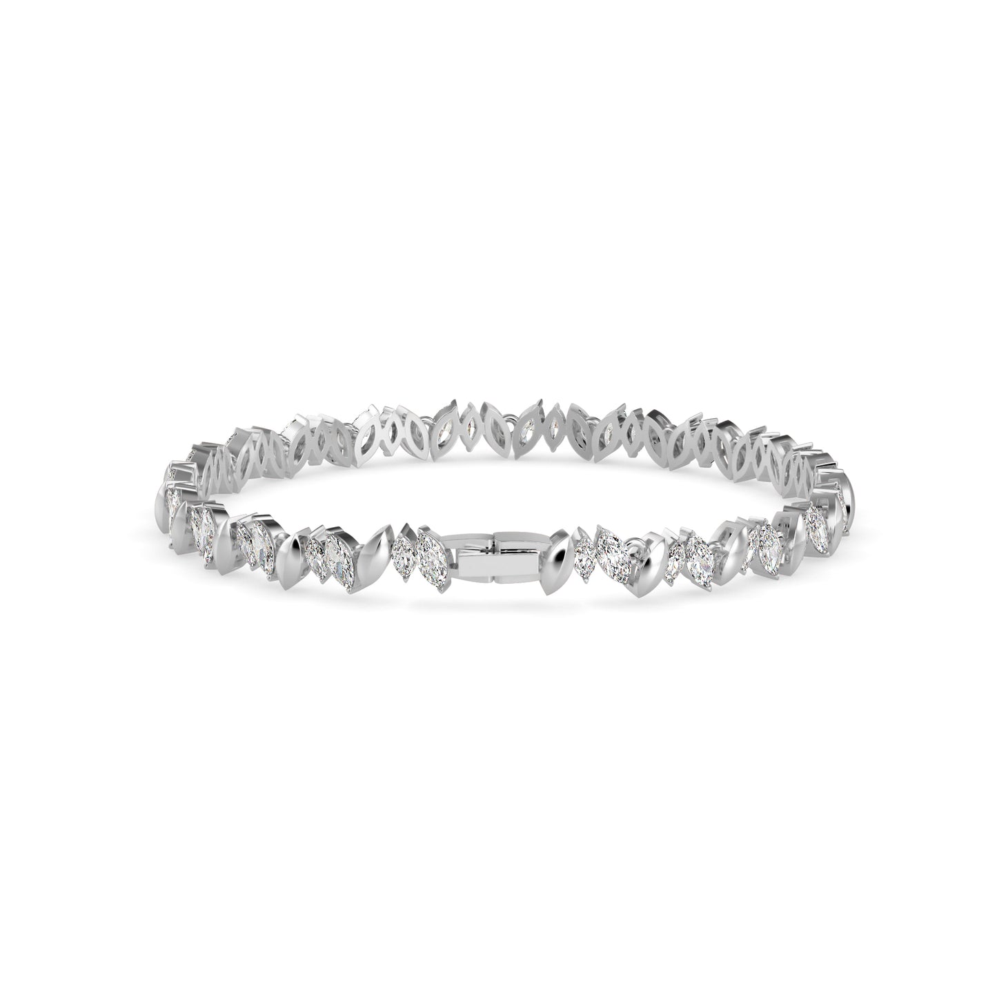 Kite Cluster Tennis Bracelet