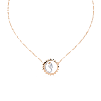 Sunburst Peacock Necklace