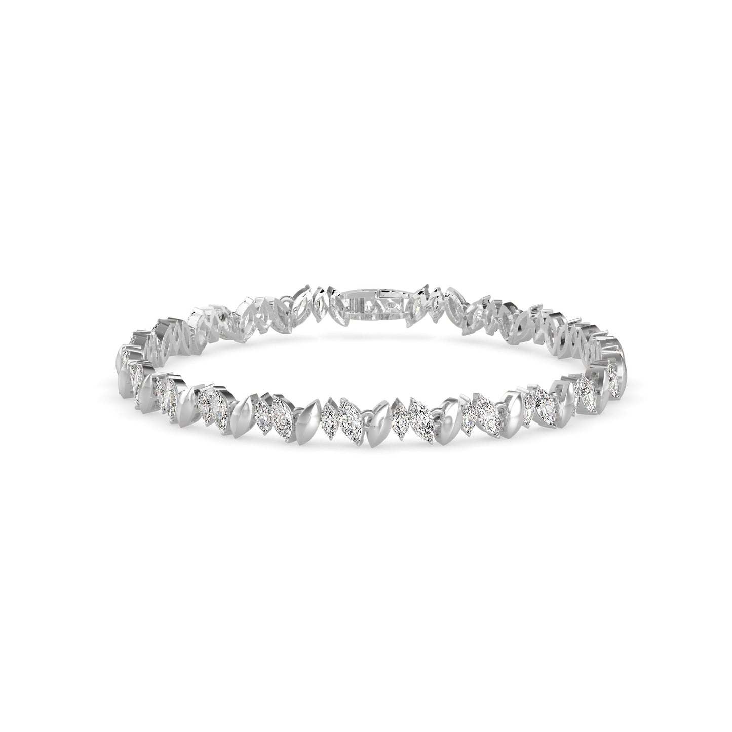 Kite Cluster Tennis Bracelet