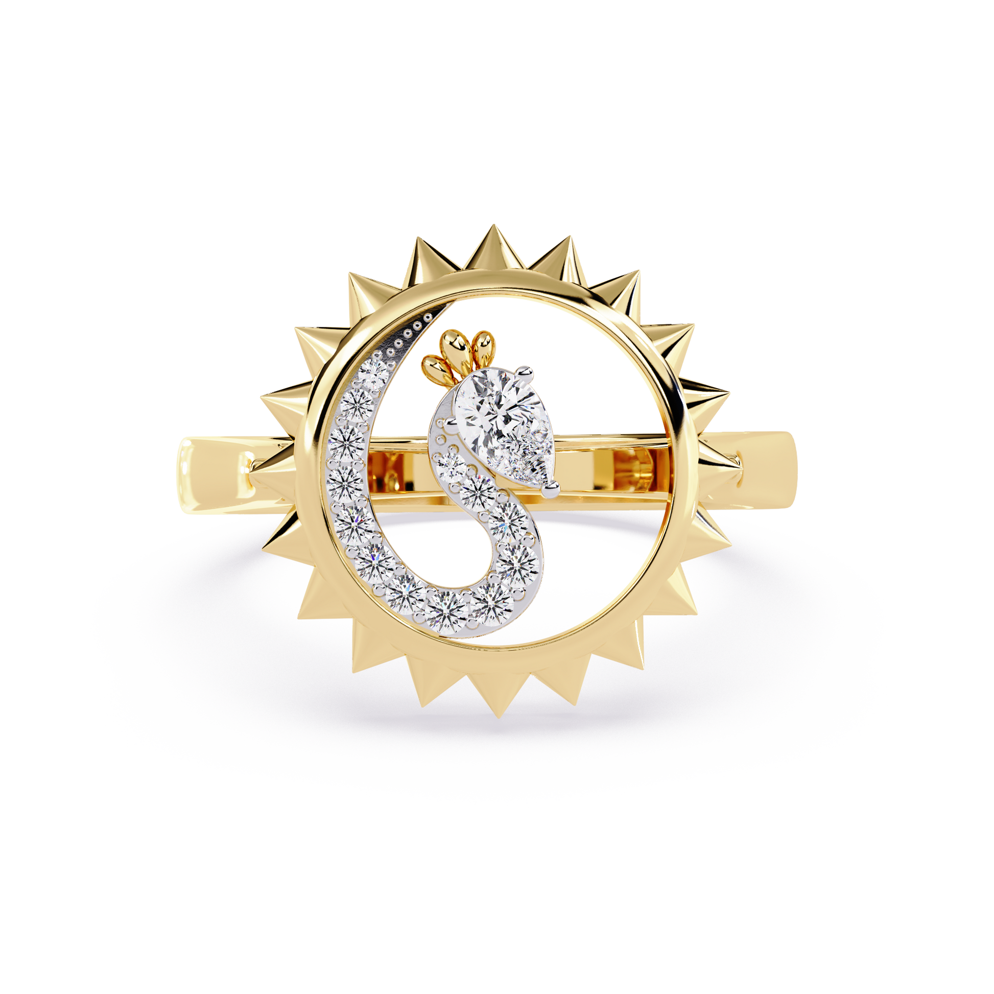 Sun & Moon Diamond Ring - Origine Diamonds lab-grown diamond jewellery
