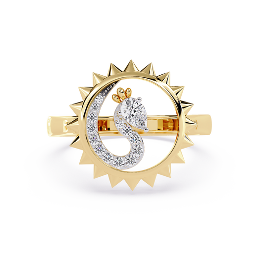 Sun & Moon Diamond Ring - Origine Diamonds lab-grown diamond jewellery