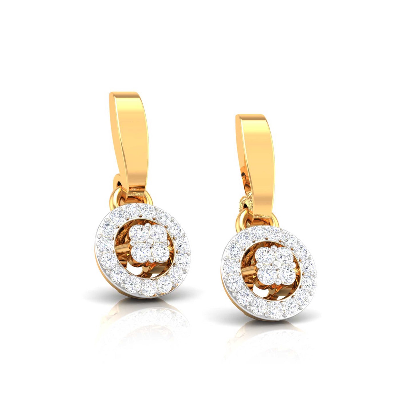 Halo Blossom Drop Earrings