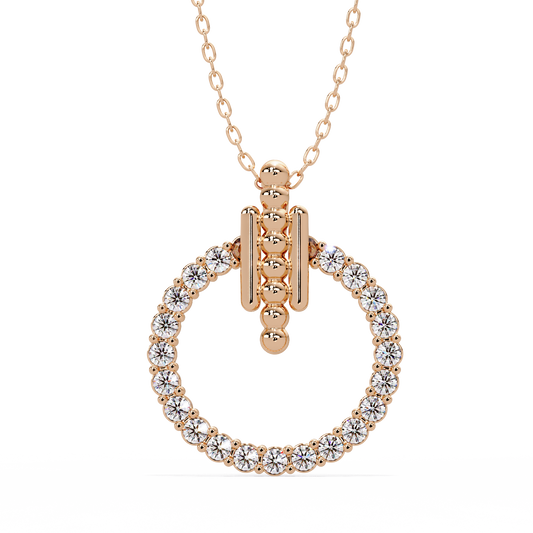 Circle Bar Diamond Pendant - Origine Diamonds lab-grown diamond jewellery