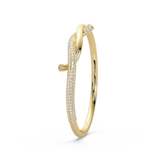 Pave Knot Diamond Bangle