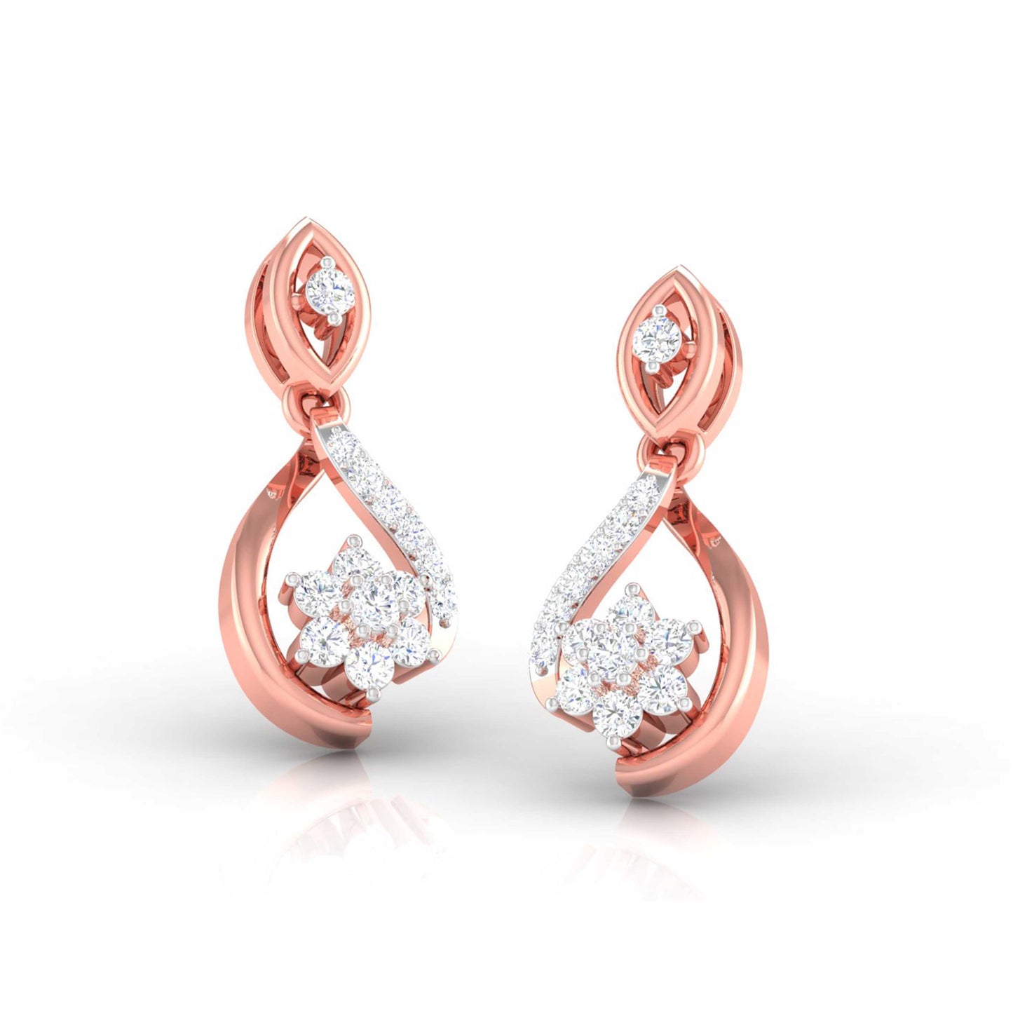 Infinity Blossom Drop Earrings