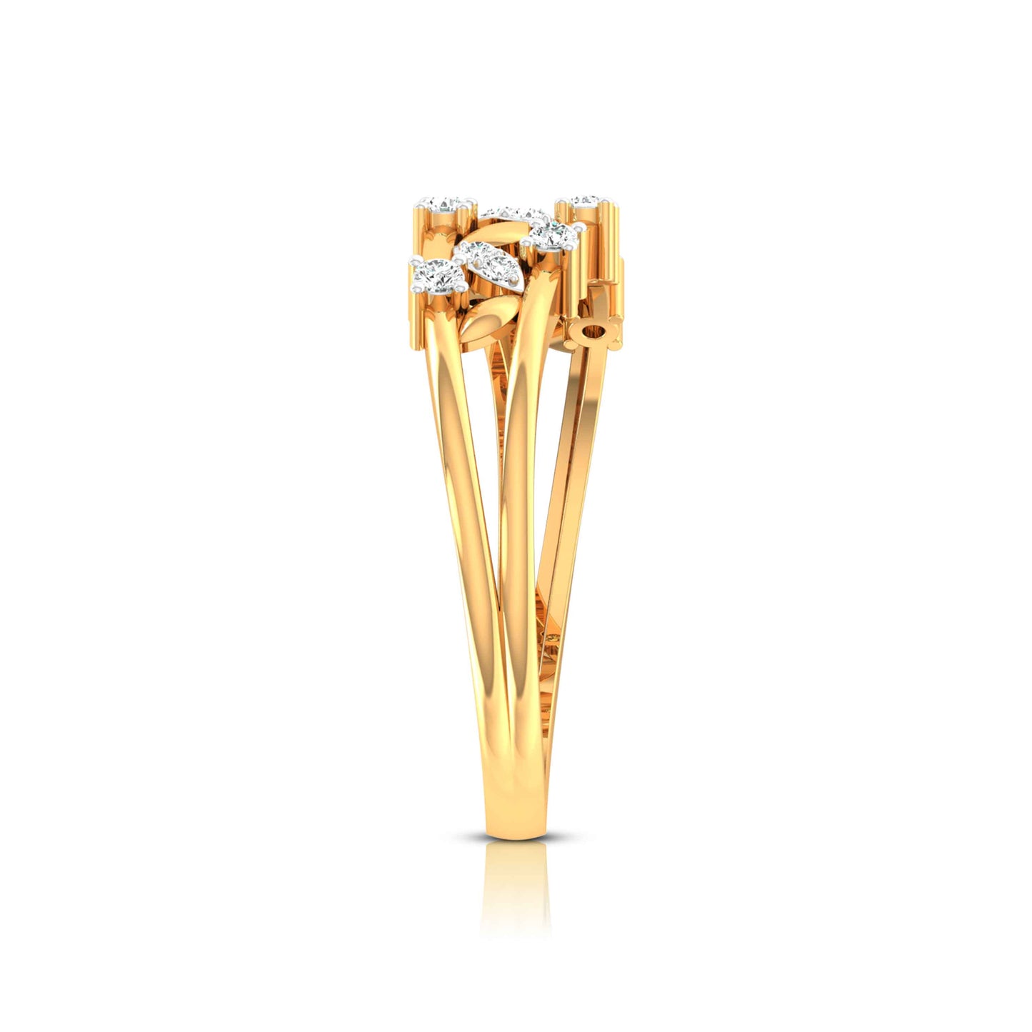 Scattered Blossom Vine Ring