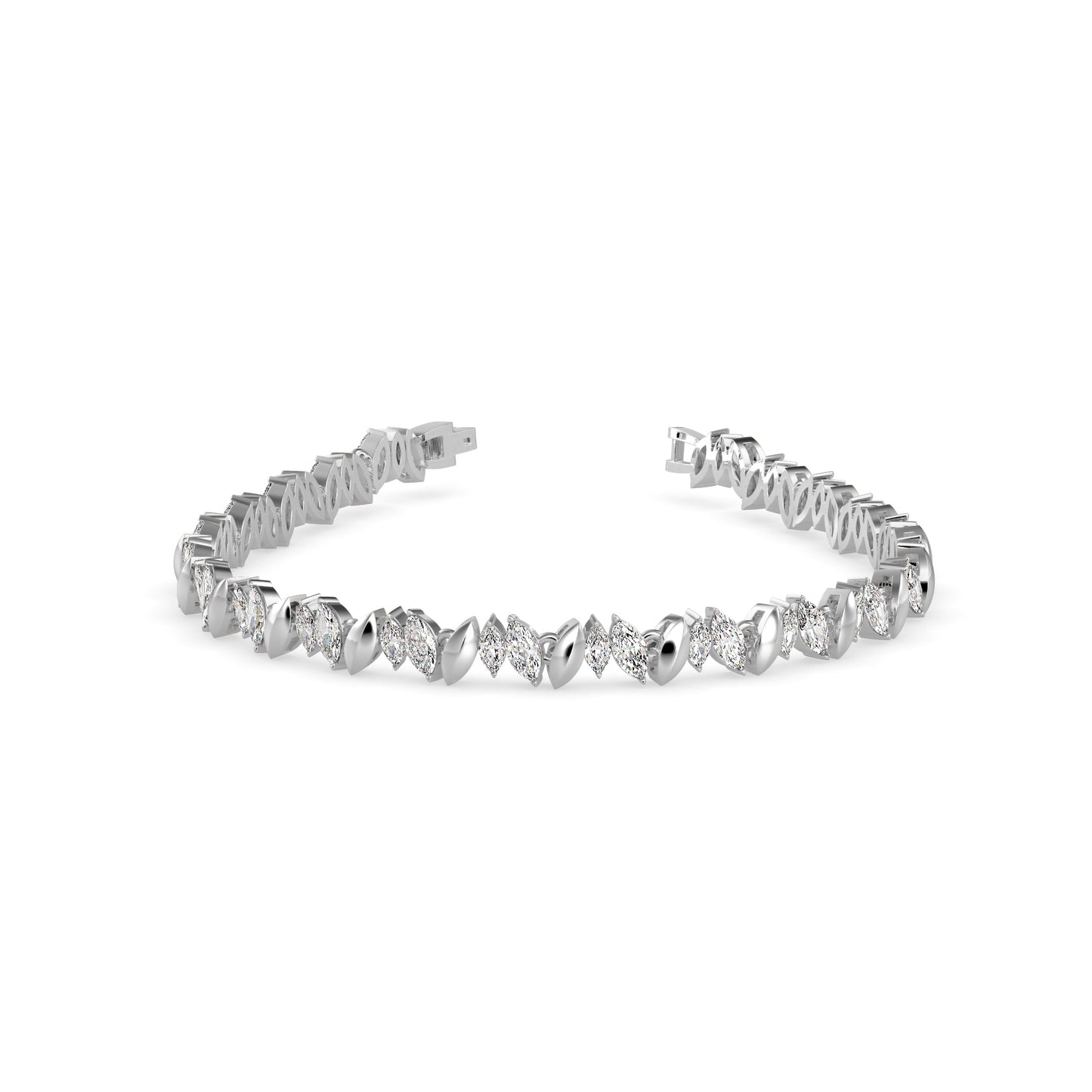 Kite Cluster Tennis Bracelet