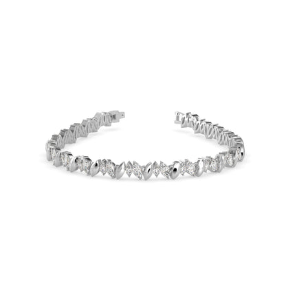 Kite Cluster Tennis Bracelet