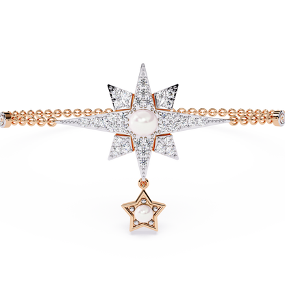 Starburst Charm Chain Bracelet