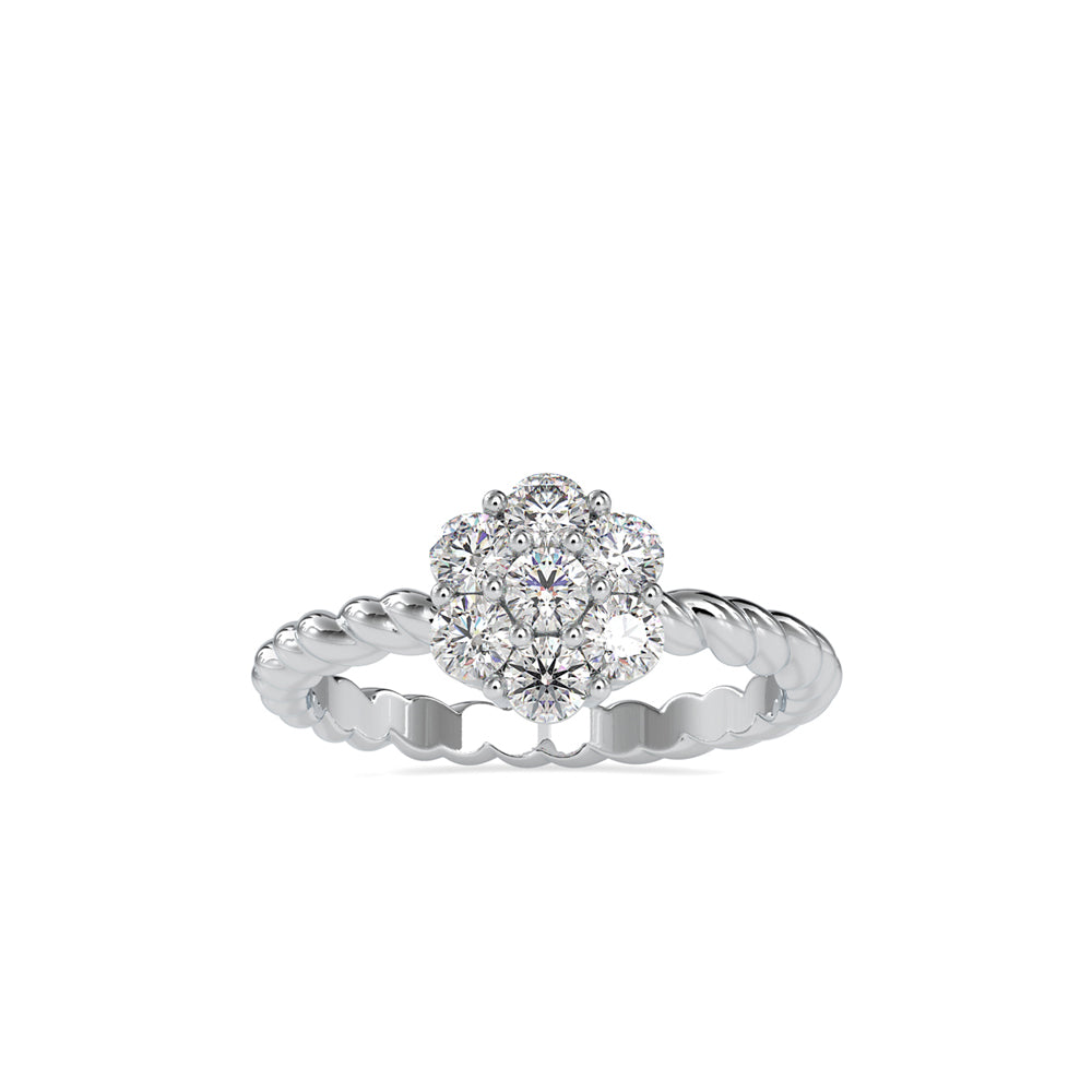 Rope Blossom Cluster Ring
