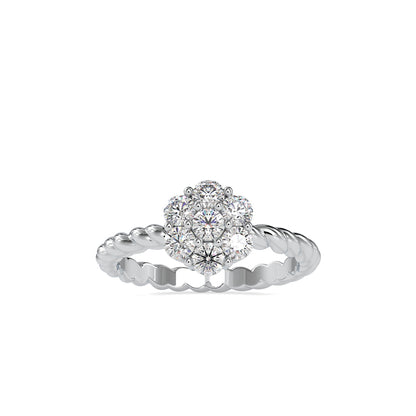 Rope Blossom Cluster Ring