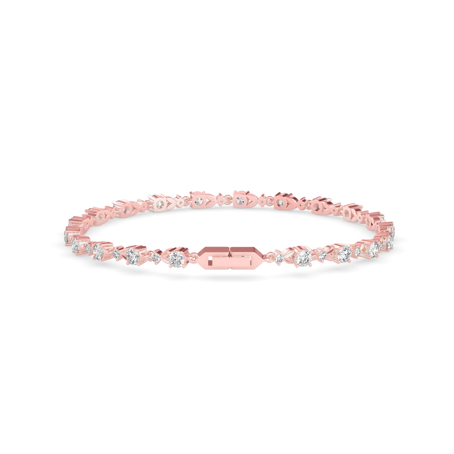 Classic Rose Tennis Bracelet