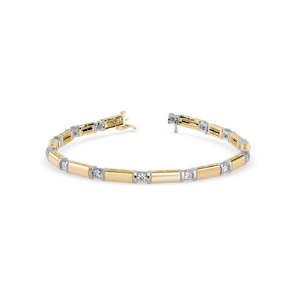 Bar Link Diamond Bracelet