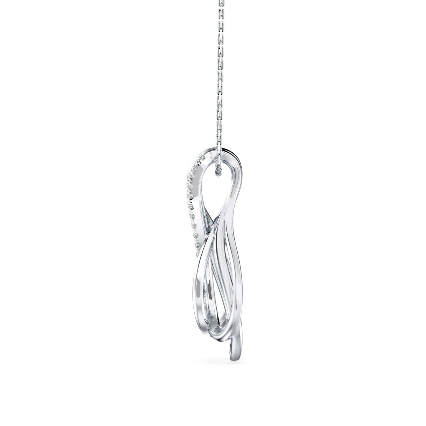 Ribbon Teardrop Pendant
