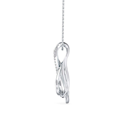 Ribbon Teardrop Pendant