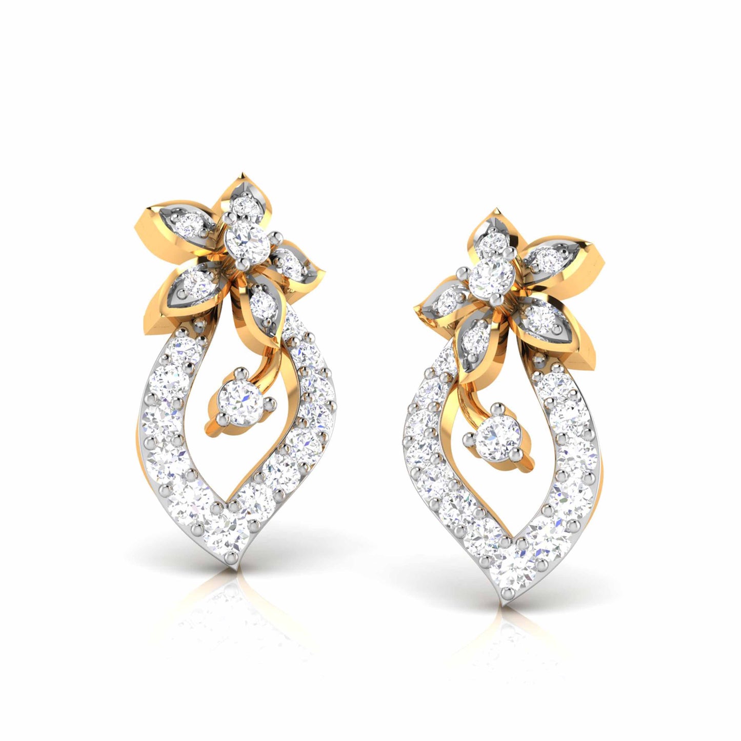 Blossom Leaf Drop Earrings