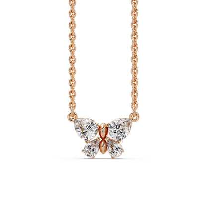 Soaring Butterfly Petal Necklace - Origine Diamonds lab-grown diamond jewellery