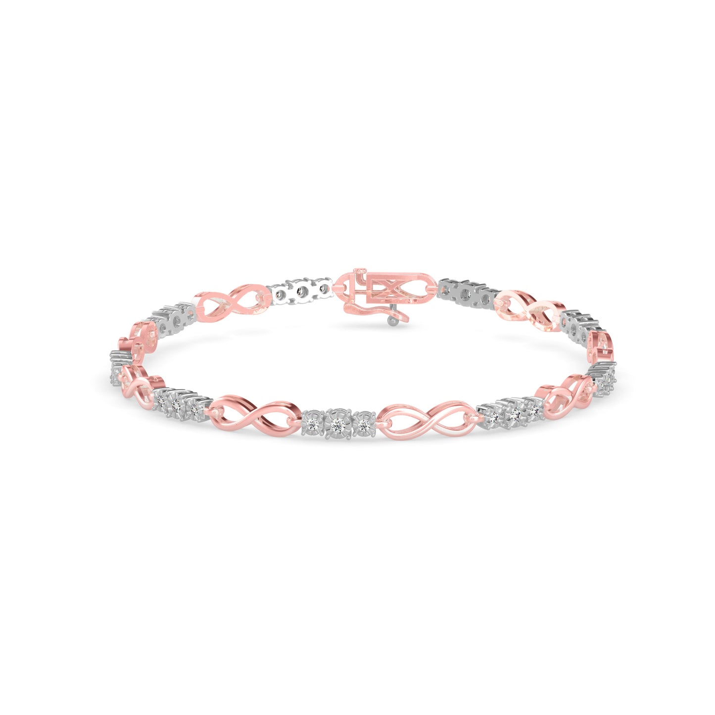 Infinity Link Diamond Bracelet