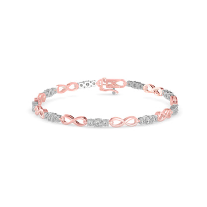 Infinity Link Diamond Bracelet