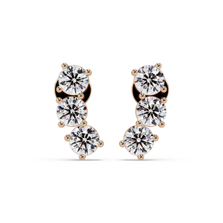 Blossoming Crown Stone Earrings
