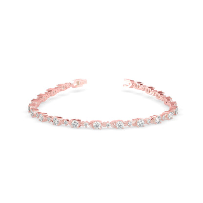 Classic Rose Tennis Bracelet