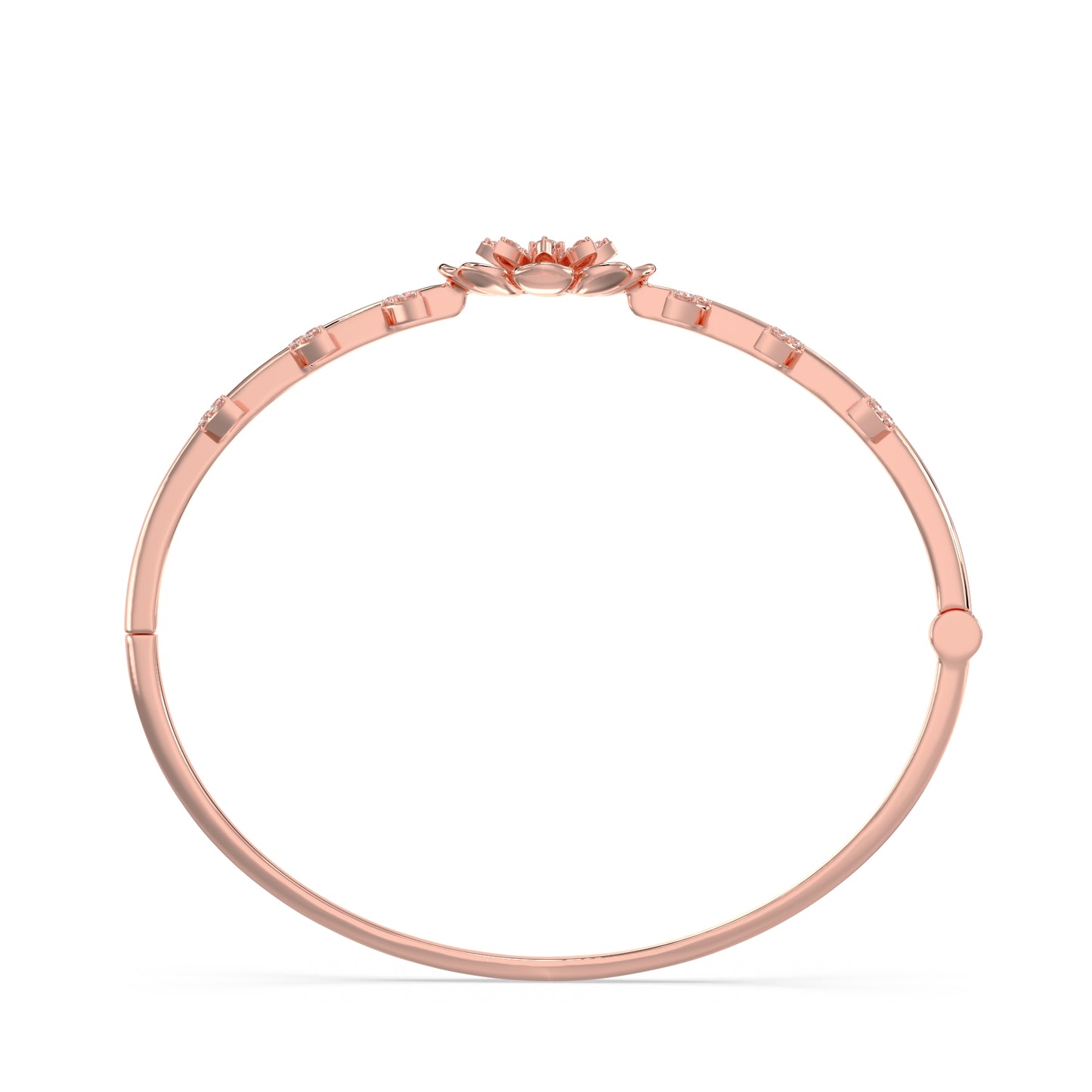 Floral Vine Diamond Bangle