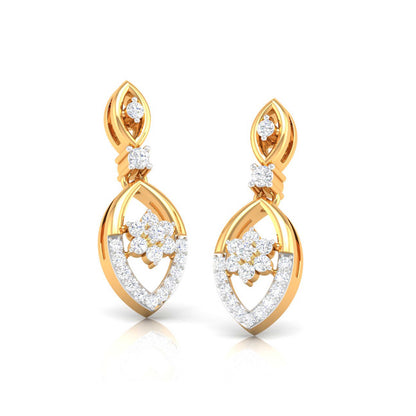 Marquise Frame Drop Earrings
