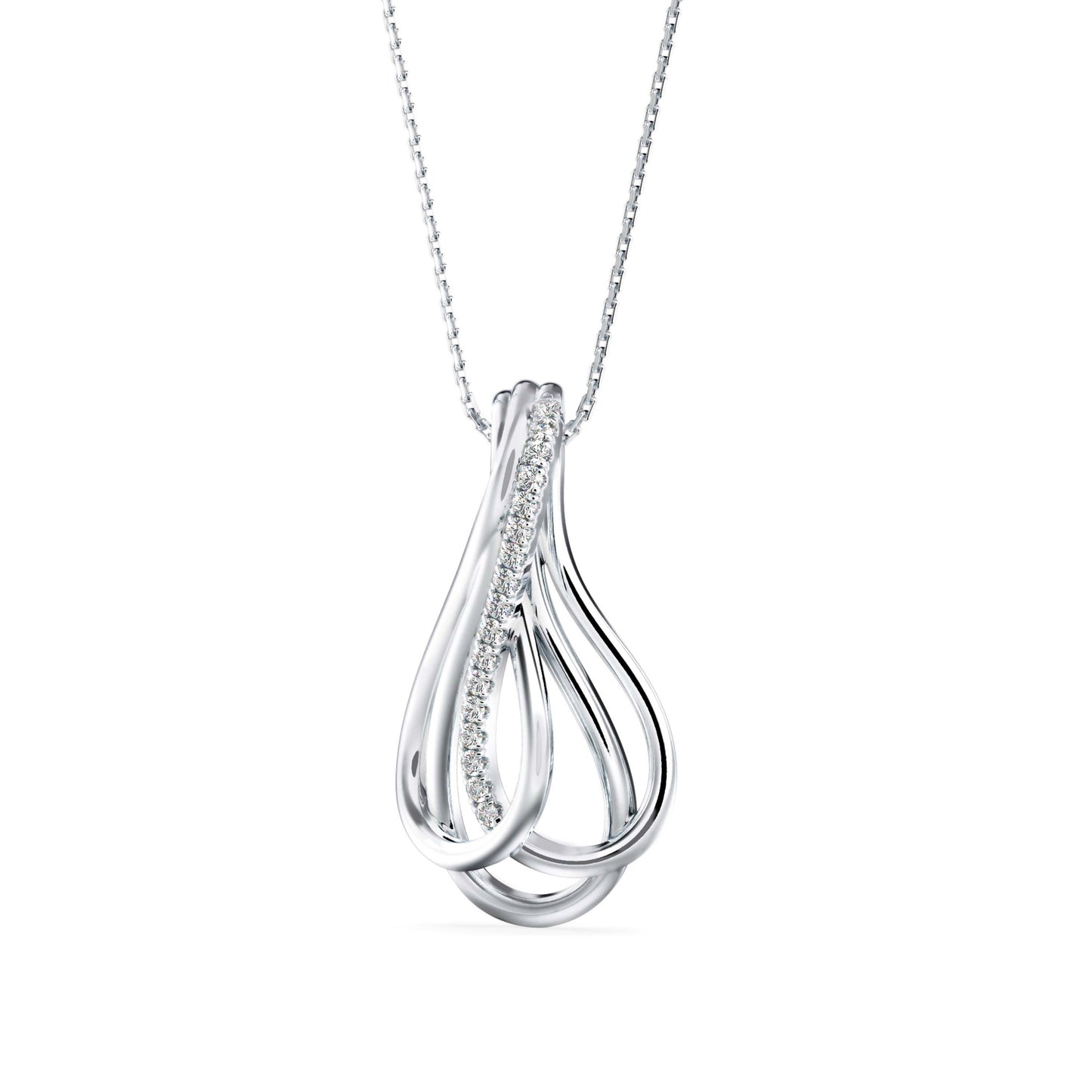 Ribbon Teardrop Pendant