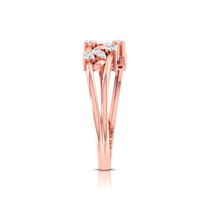 Scattered Blossom Vine Ring