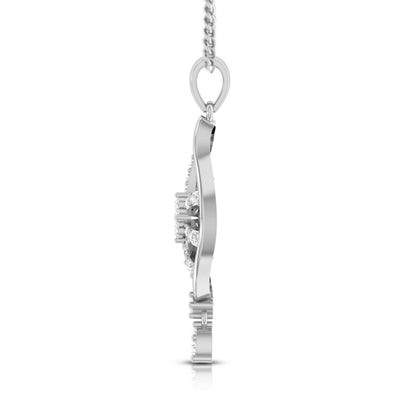 Floral Swirl Drop Pendant