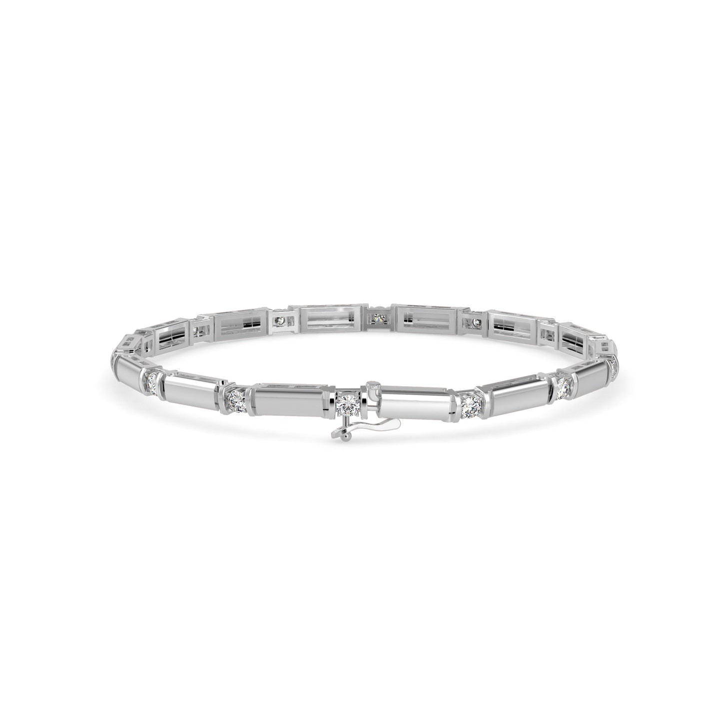 Bar Link Diamond Bracelet