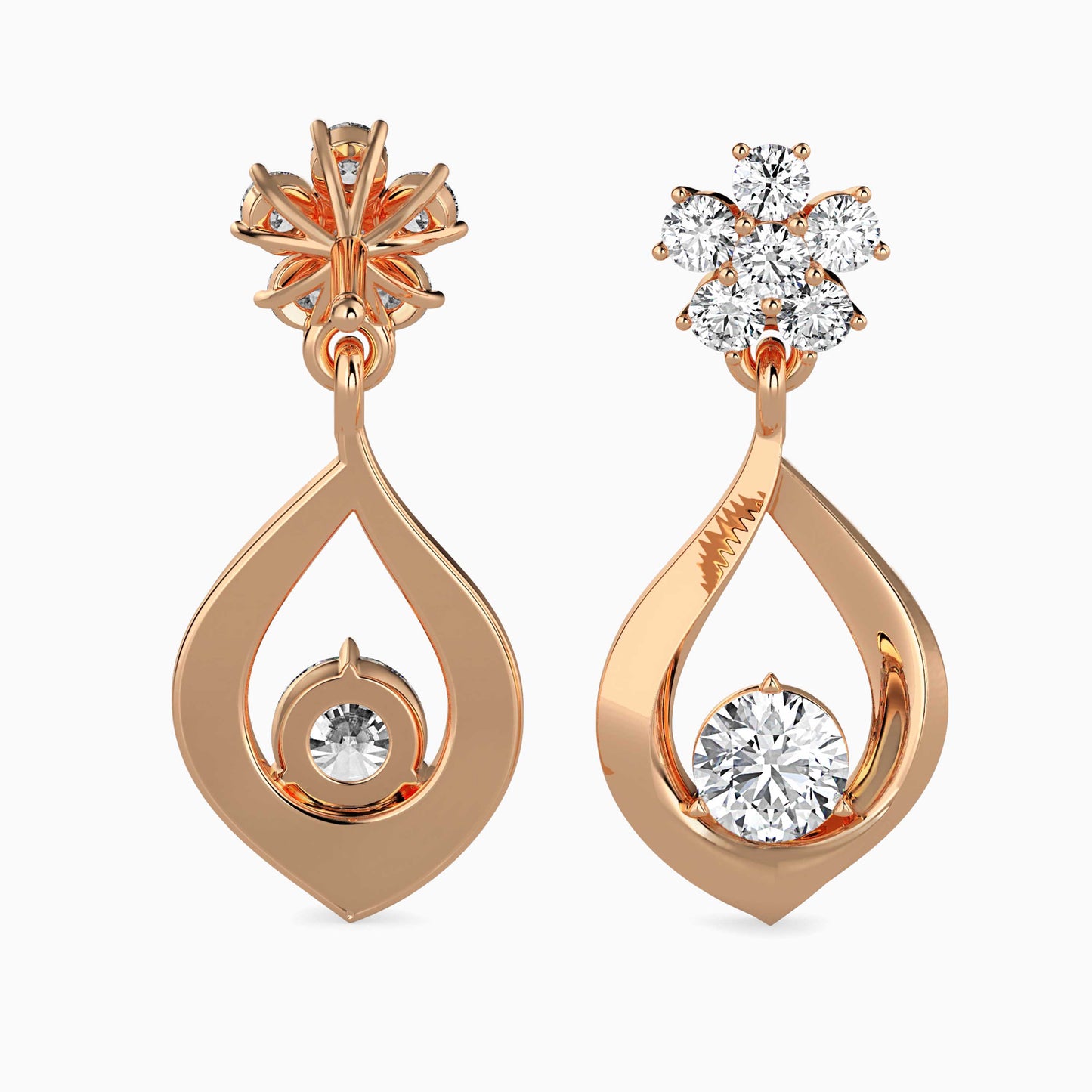Blossom Teardrop Drop Earrings