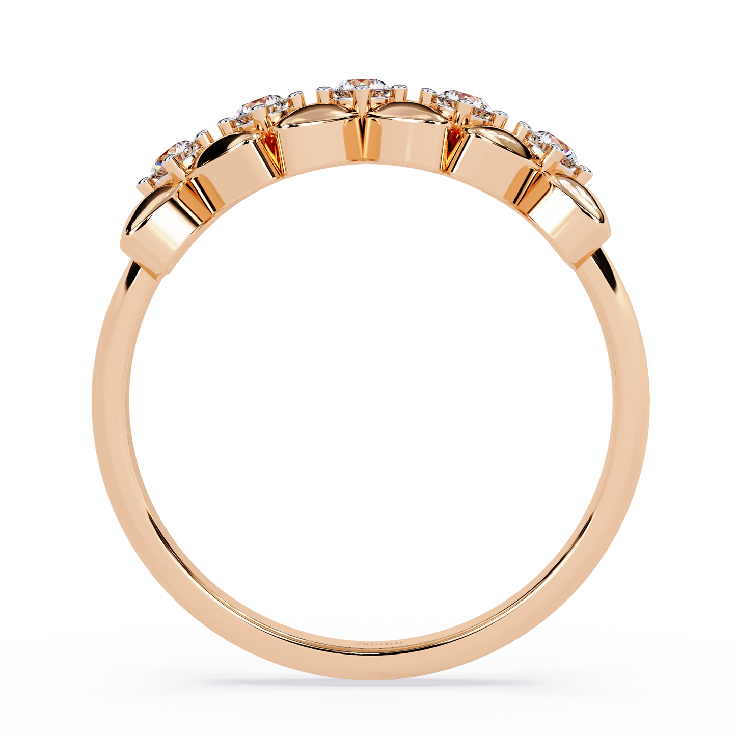 Cascading Blossom Vine Ring