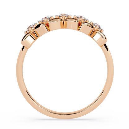 Cascading Blossom Vine Ring