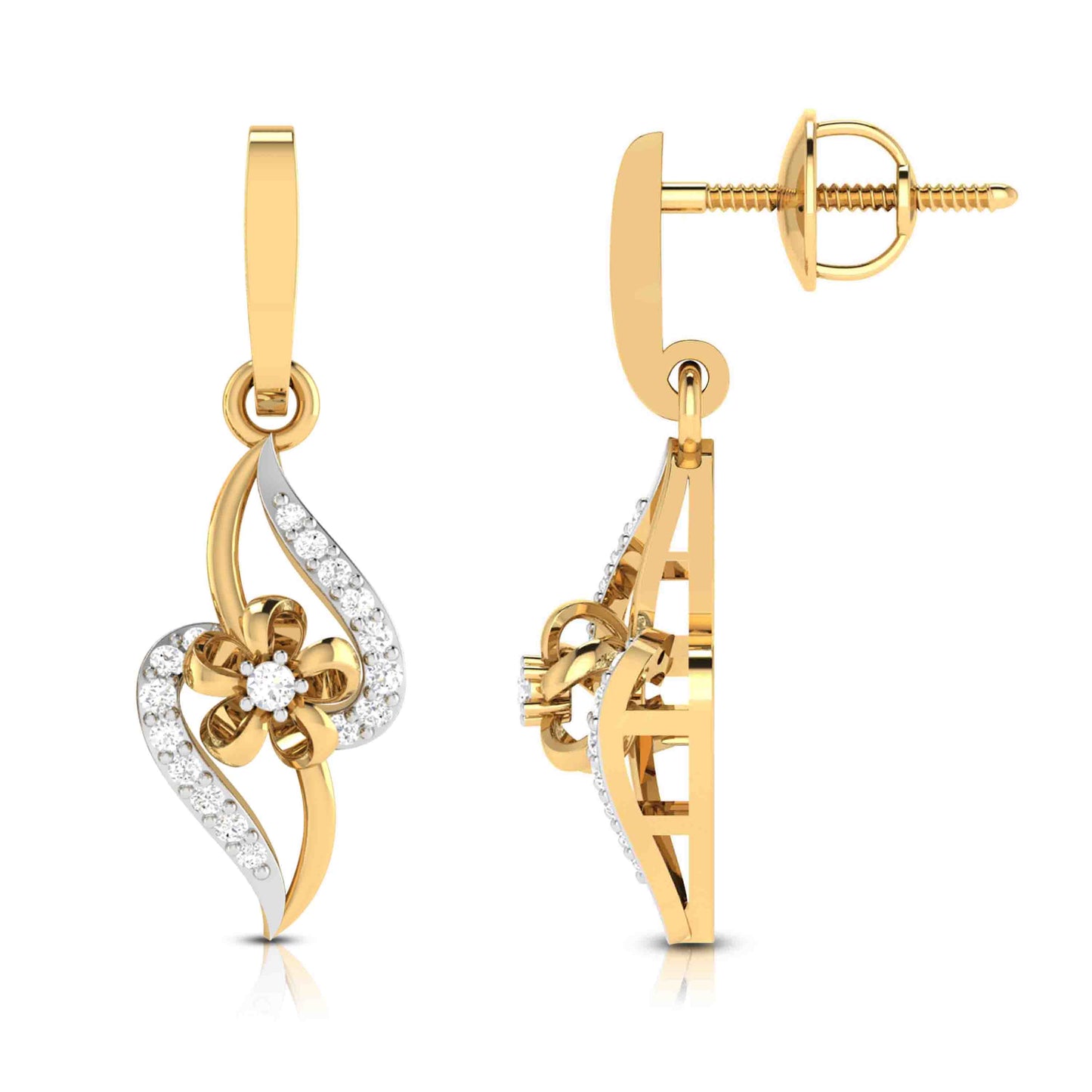 Twist Blossom Drop Earrings