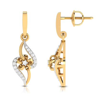 Twist Blossom Drop Earrings