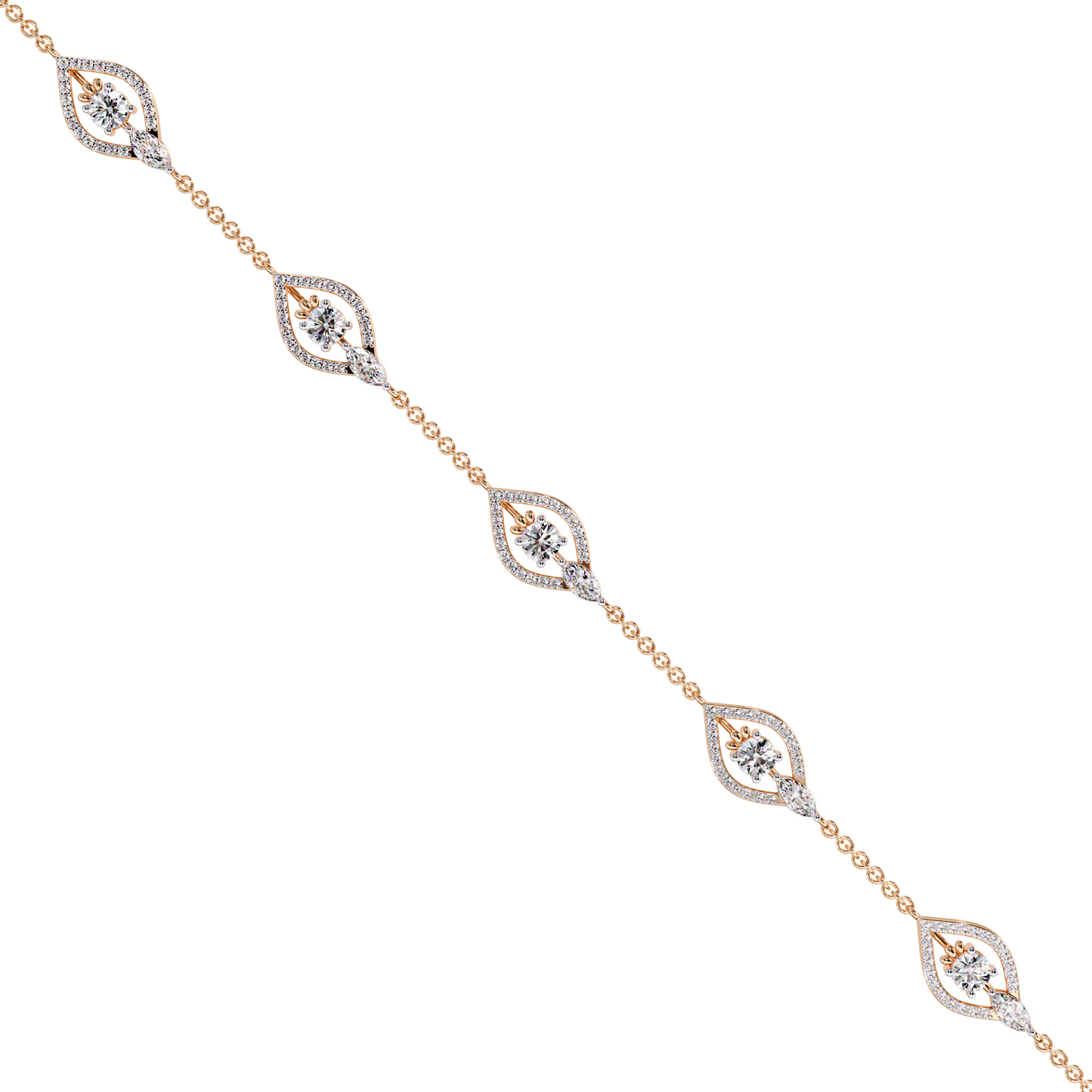 Marquise Station Chain Bracelet