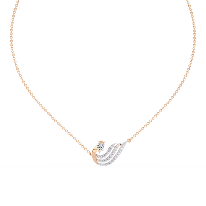 Petite Swan Diamond Necklace