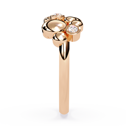 Bubble Cluster Diamond Ring
