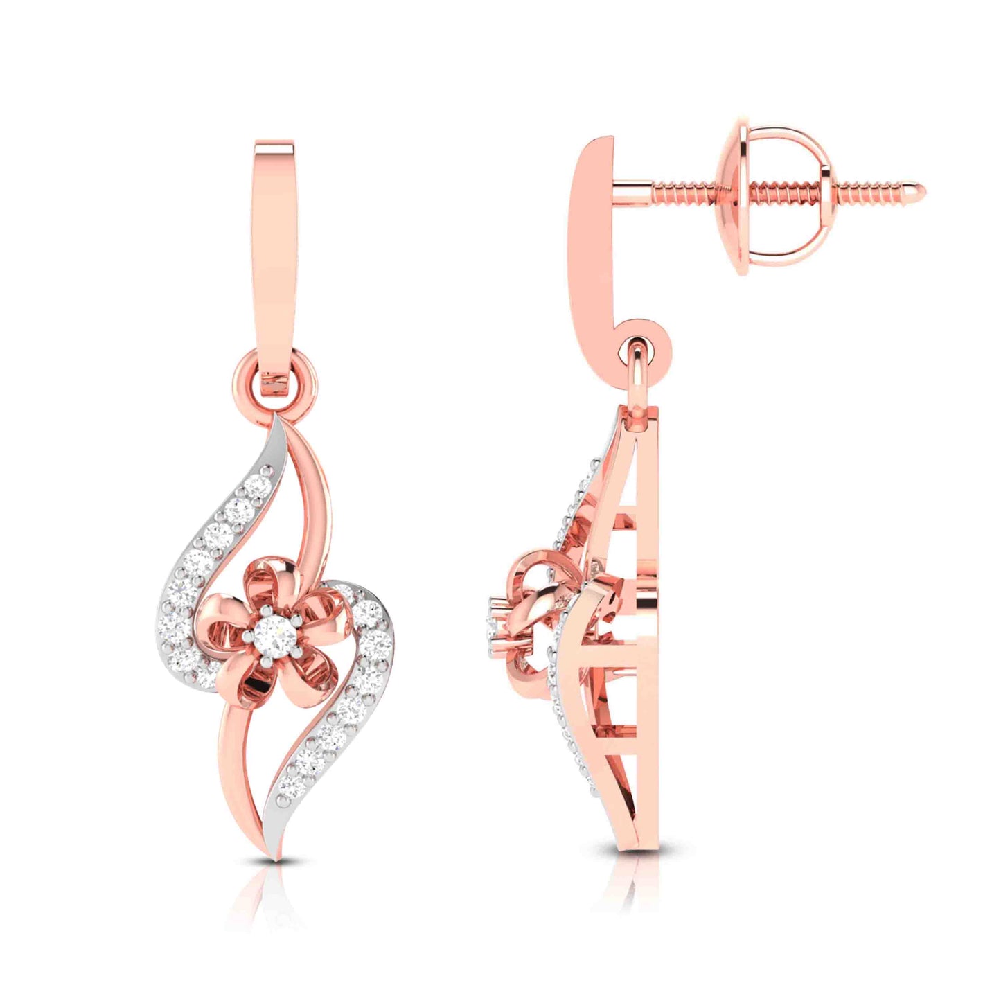 Twist Blossom Drop Earrings