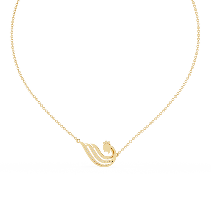 Petite Swan Diamond Necklace