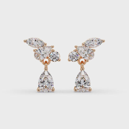 Stepping Stone Trilogy Earrings