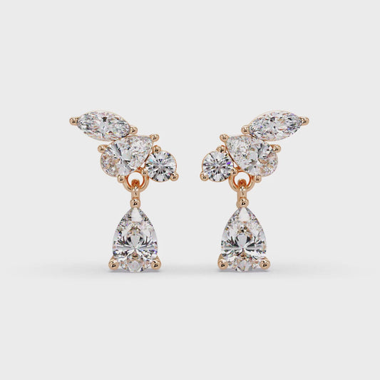 Stepping Stone Trilogy Earrings
