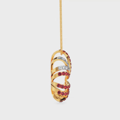 Ruby Butterfly Pendant