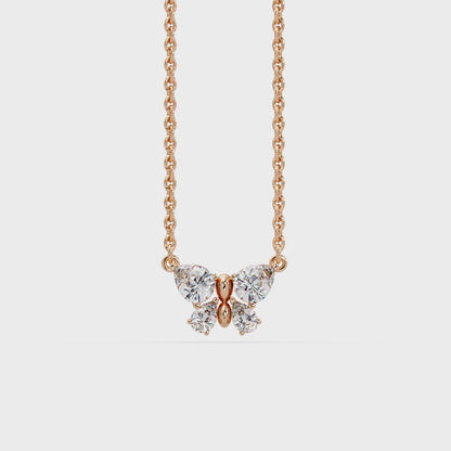 Soaring Butterfly Petal Necklace
